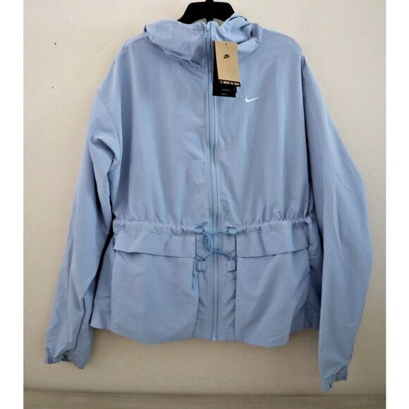 Nike FN3669-440 Women's Sz S Light Blue Oversized Trend Woven Jacket - Picture 1 of 12